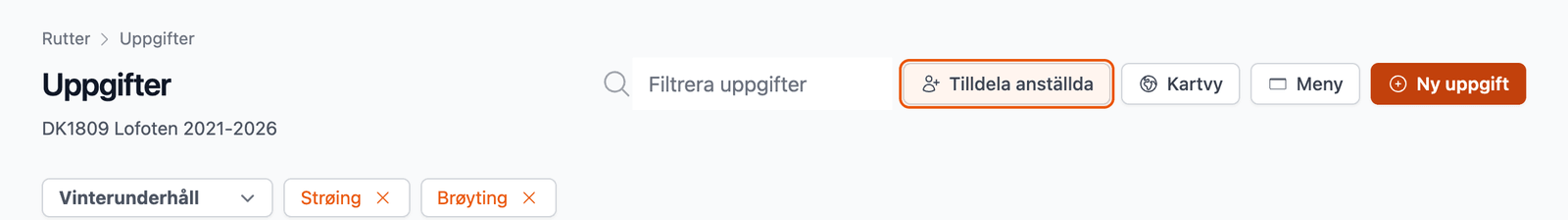 Tilldela anställda