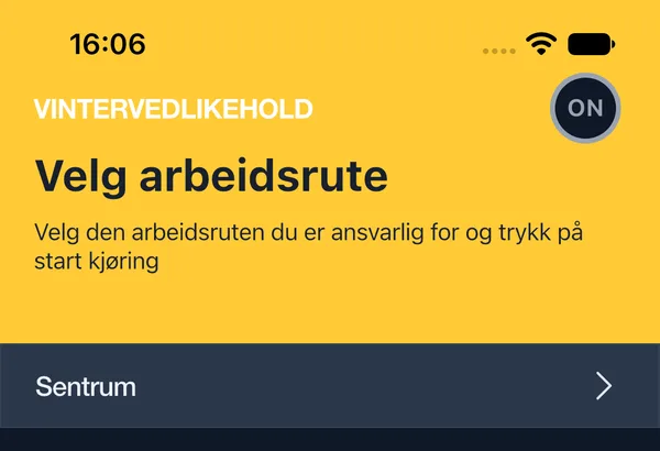 Velg arbeidsrute